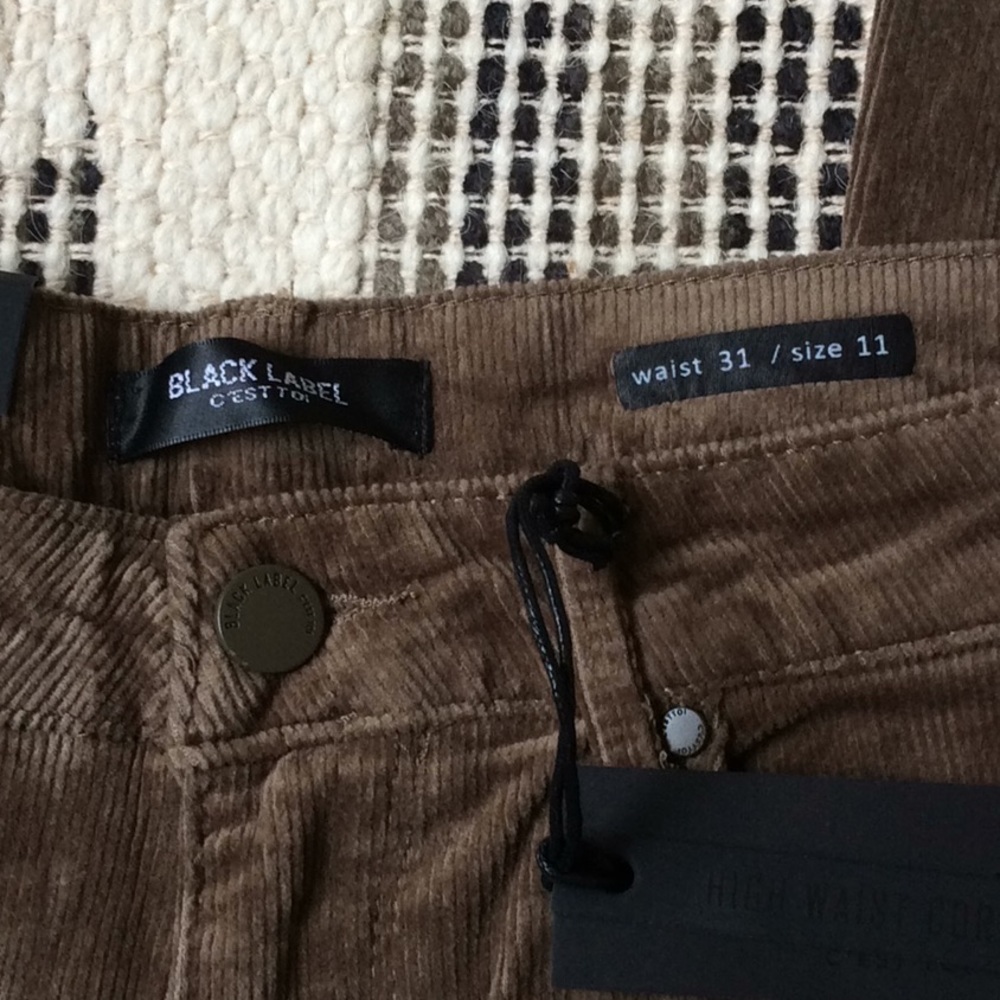 Black Label high waisted corduroy - Picture 3 of 6